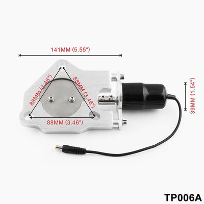 Elektrische Auspuffabschaltung, E-CUT-Ventilmotorausgang 76 mm (3 Zoll) Edelstahl-Elektroabgas-Fallr