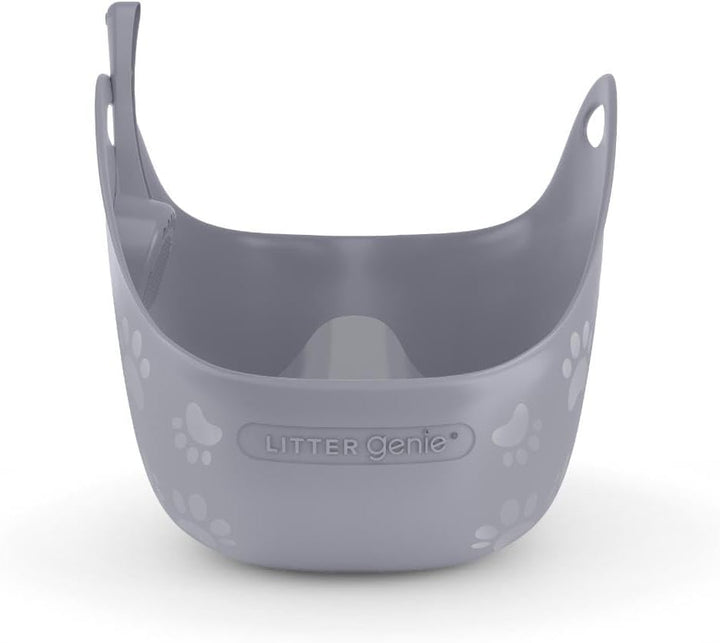 Litter Genie LitterBox Grey, Katzentoilette grau, Elegantes und praktisches Design, einfache Entleer