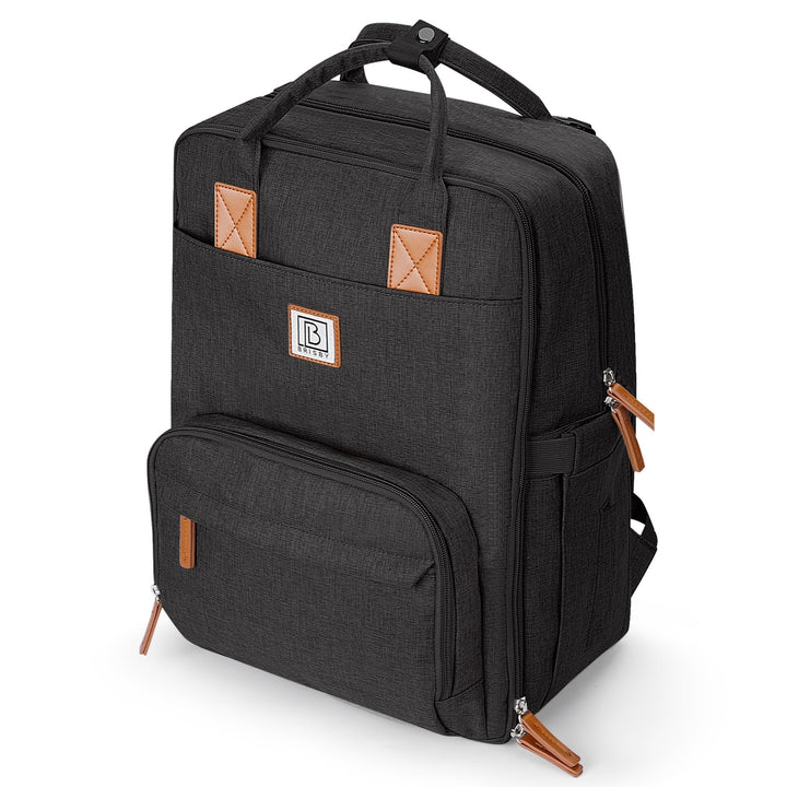 Brisby Wickelrucksack gross - Wickeltasche kinderwagen mit isoliertes Frontfach, Babytasche mit Wick