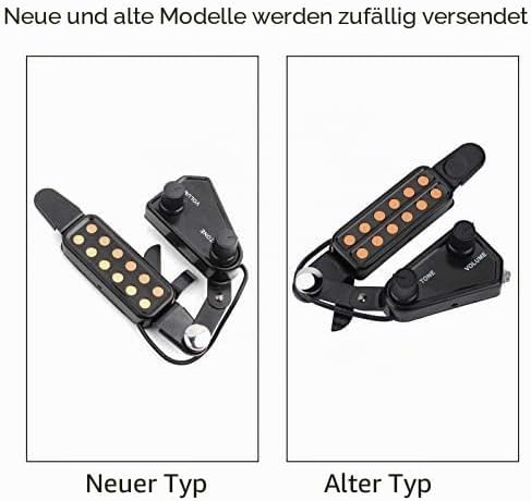 VGEBY1 12 Löcher für Mikrofongitarre, Mikrofon mit Einstellbarer Lautstärke, Zubehör für Instrumente