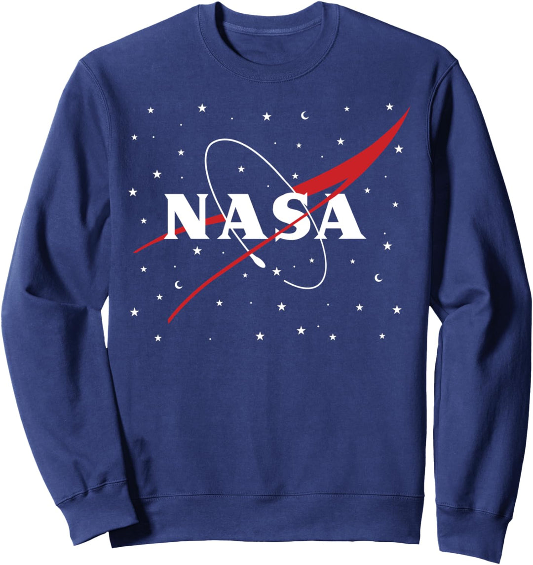 NASA Stars And Moons Space Logo Sweatshirt