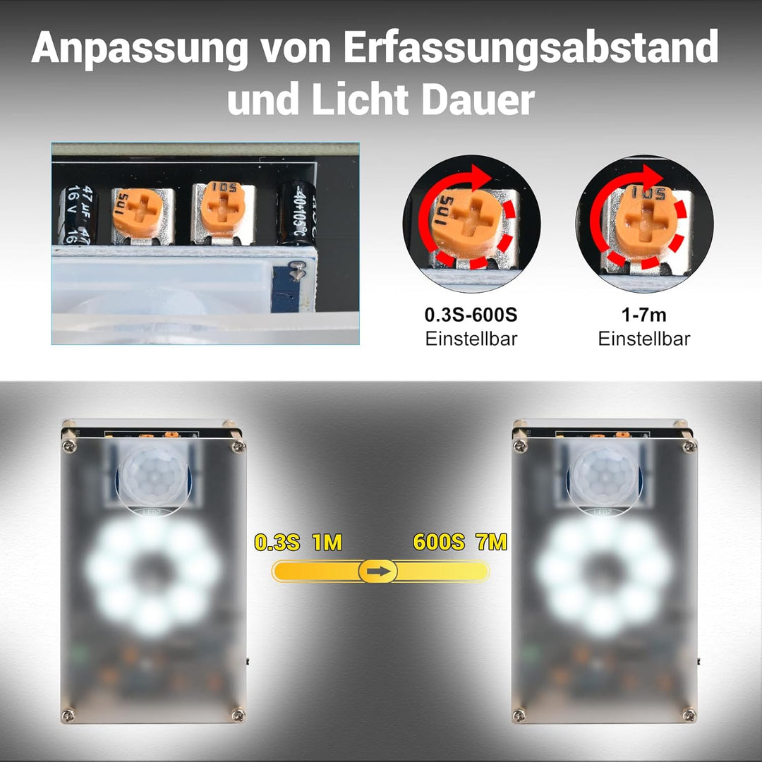 DIY Bewegungssensor Lichter Löt Bausatz, LED Nachtlicht Elektronik Bausatz, Lehr und Lernausbildung