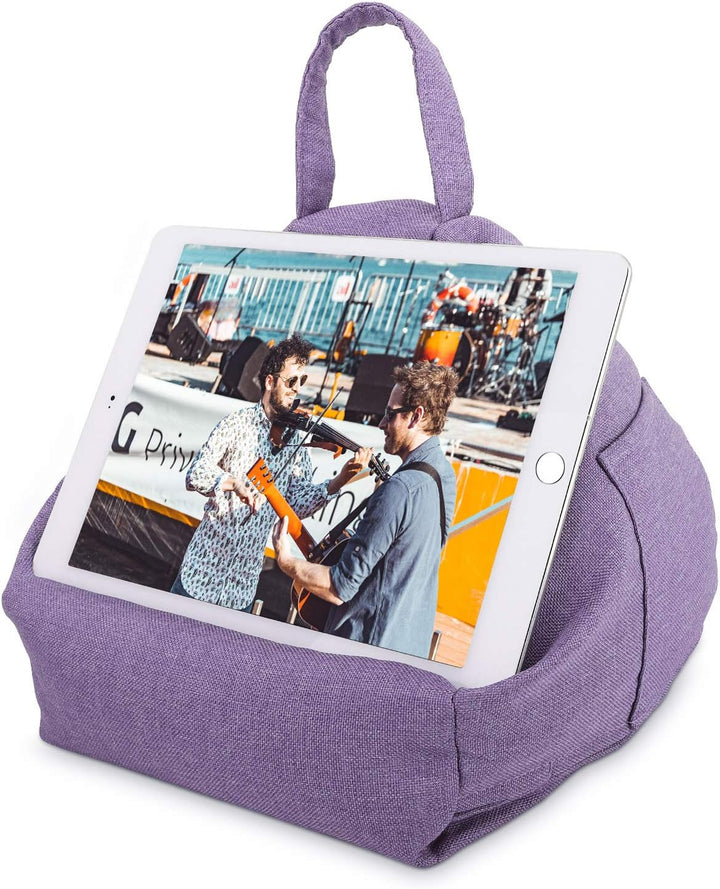 MoKo Tablet Kissenständer, Weich Sitzsack Kissenhalter für bis zu 12.9" Tablet ipad Air 5 10.9, iPad