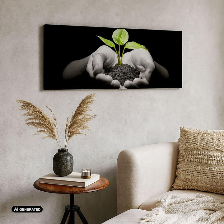 ARTTOR Wandbilder Dekoration Wohnzimmer Natur Pflanze Wissenschaft Schutz Bilder auf Leinwand 120x50
