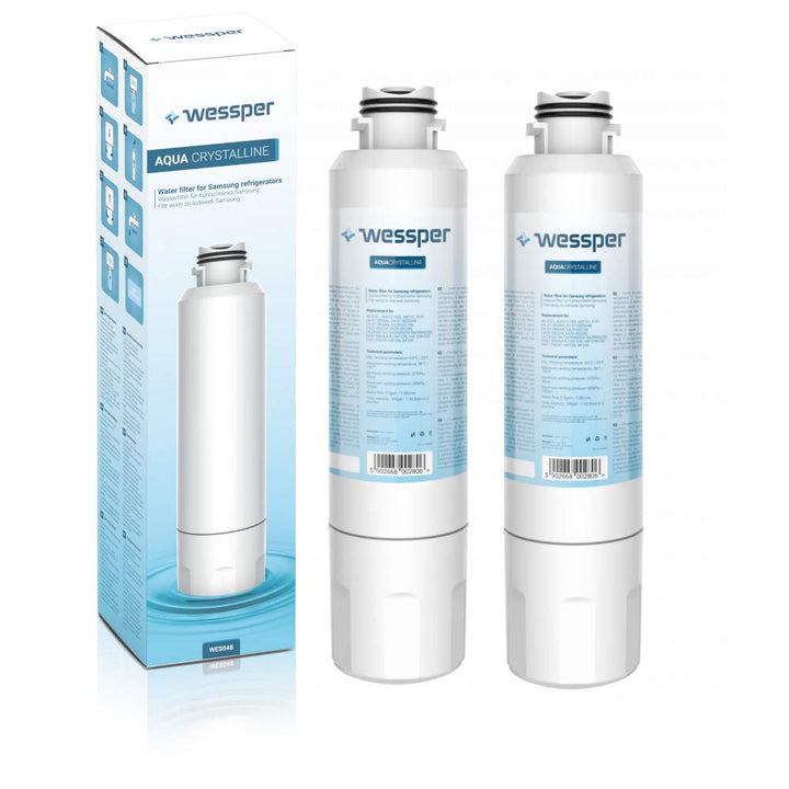 Wessper 2x Wessper Kühschrank Wasserfilter | Kompatibel mit Samsung DA29-00020B, DA97-08006A-B, HAF-