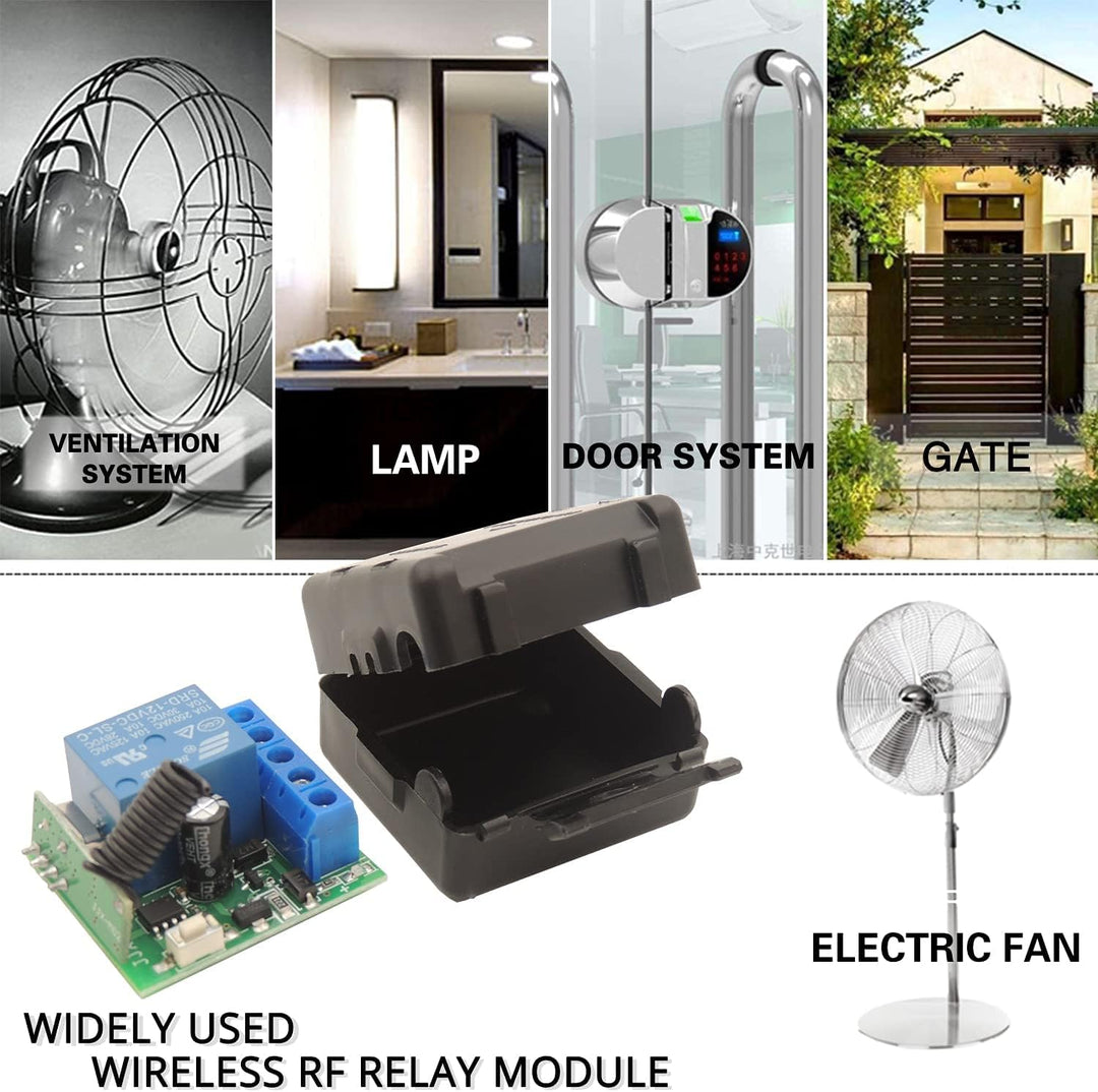 QIACHIP DC 12V Funkschalter mit Fernbedienung 433 mHz,Funk Relais 1 Kanal Momentan Toggle Latch Scha