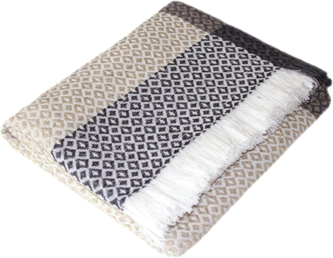 Lorenzo Cana Kaschmirdecke Wohndecke Decke 100% Kaschmir handgewebt Sofadecke Kaschmir Kuscheldecke,
