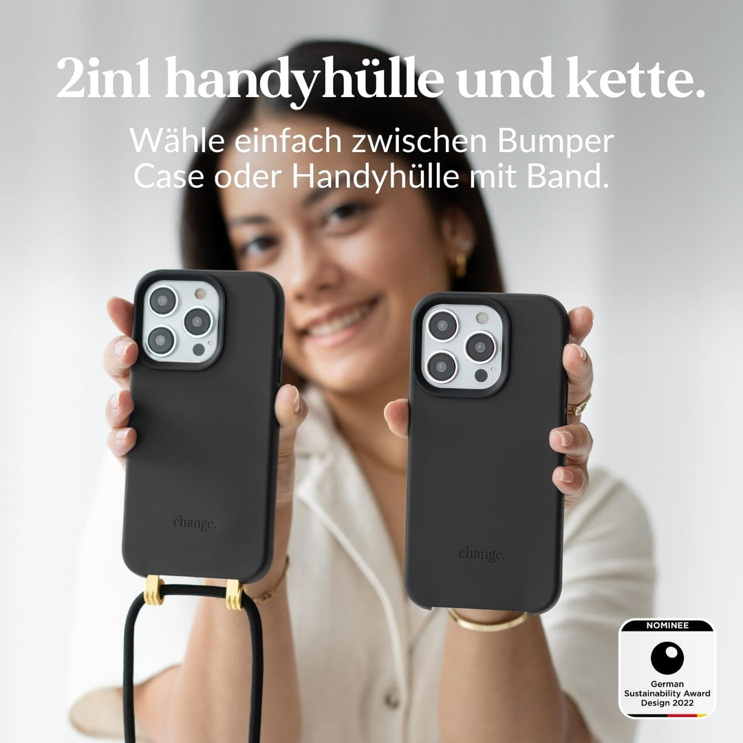 Woodcessories - Change Case, Nachhaltige Handykette abnehmbar kompatibel mit iPhone 16 Pro Max Hülle