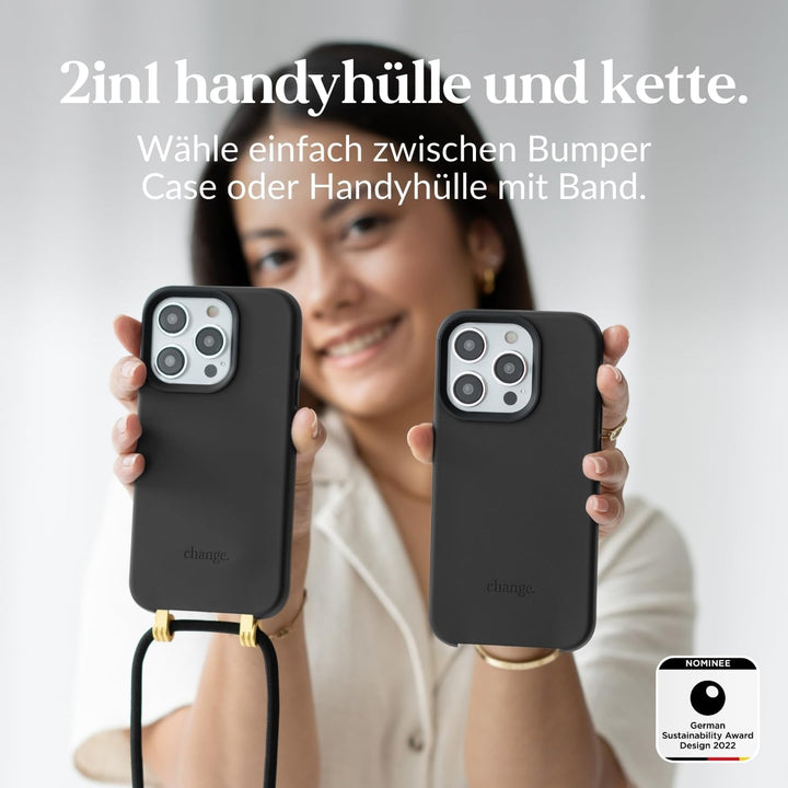 Woodcessories - Change Case, Nachhaltige Handykette abnehmbar kompatibel mit iPhone 16 Pro Max Hülle