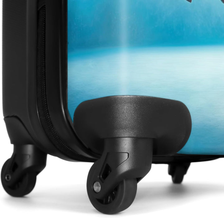 NoBoringSuitcases.com® Koffer Handgepäck Trolley Rollkoffer Kleine Reisekoffer mit 4 Rollen - Kuh -
