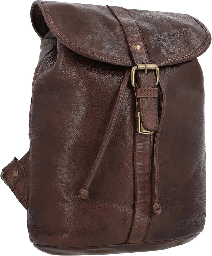 Gusti Rucksäcke Leder - Bennett Damen Lederrucksack Cityrucksack Backpack Daypack Wasserdicht 12L Vi