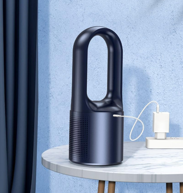Vortex X28W Tischventilator ohne Flügel, 11,8 Zoll Büroventilator klein, leise, 3 Geschwindigkeitsei