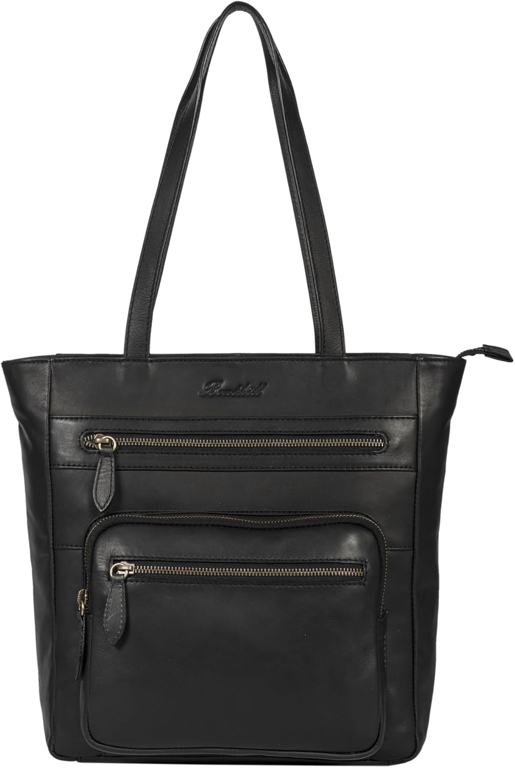 Benthill Schultertasche Damen Echt Leder | Shopper aus echtem Rindsleder | Vintage Handtasche mit vi