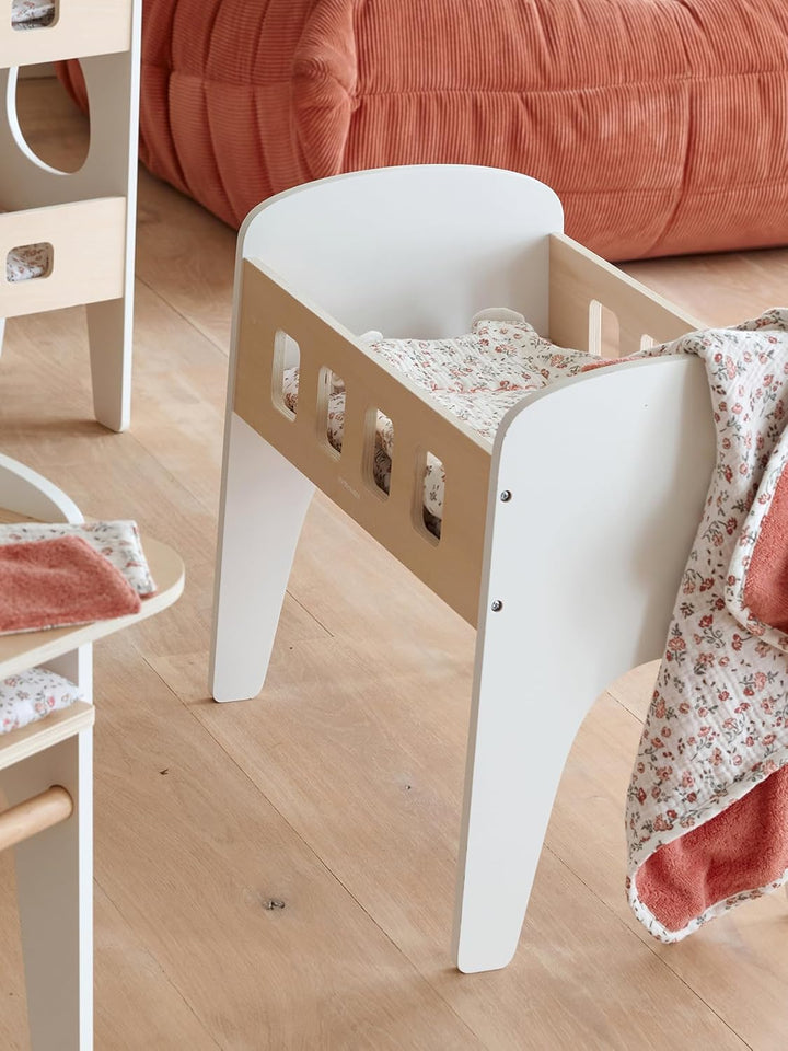 VERTBAUDET Puppenbett aus FSC-Holz, Weiss, TU Weiss Sie, Weiss Sie