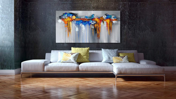 Monica Mirafiori I 100% HANDGEMALT I Gemälde Mirage 100x50cm | Gemälde Handgemalt | Acrylgemälde | S
