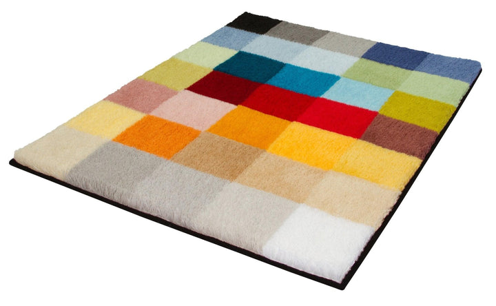 Kleine Wolke Cubetto Badteppich, Polyacryl, Mehrfarbig, 65 x 90 cm Mehrfarbig 65 x 90 cm, Mehrfarbig