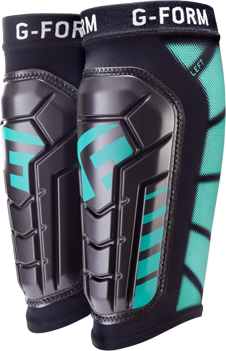 G-Form Pro-S Vento CE Fussball Schienbeinschoner Schwarz/Mint L-XL, Schwarz/Mint L-XL