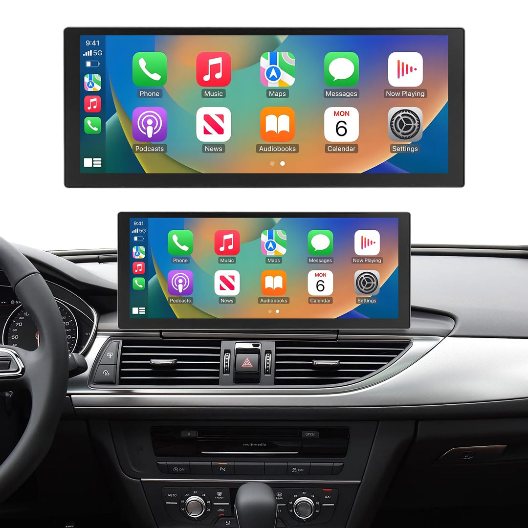 Autoradio 10,25 Zoll Touchscreen mit kabellosem Carplay &amp; Android Auto für 2016–2018 Audi A6 A7 mit