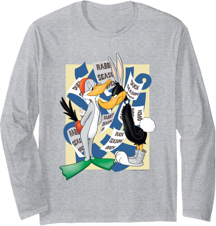 Looney Tunes Rabbit Season Duck Season Langarmshirt