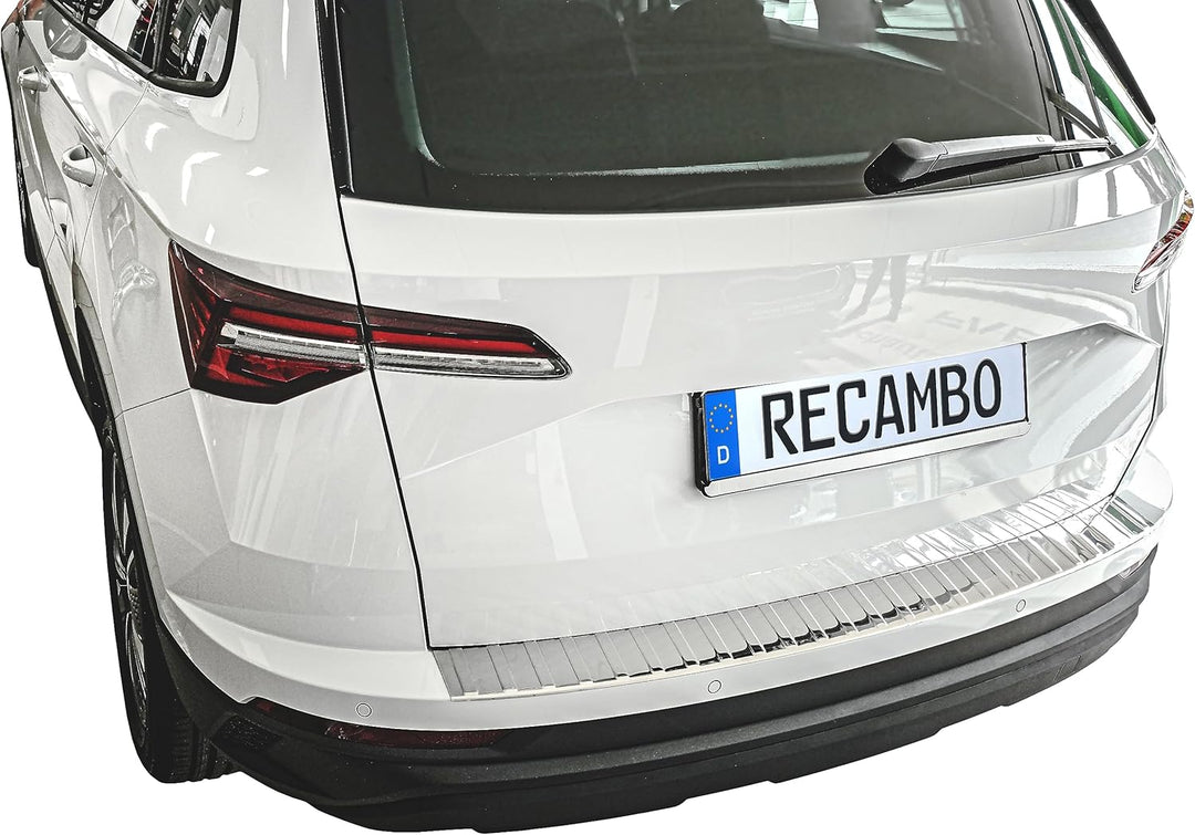 Ladekantenschutz Edelstahl CHROM kompatibel für Skoda Karoq | NU7 | BJ ab 2017> | premium Qualität v