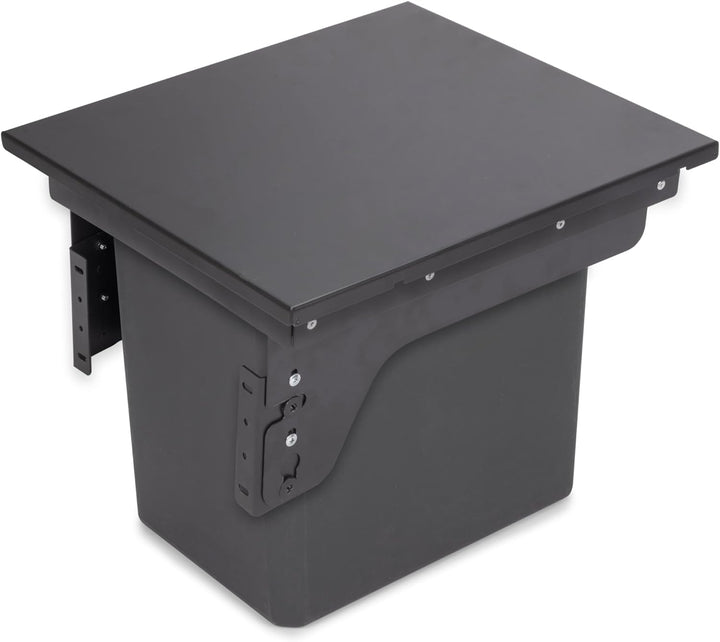 Emuca - Recyclingbehälter für die Küche mit seitlicher Befestigung, 1x35L, Stahl und Kunststoff, Ant