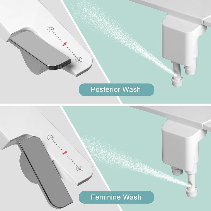 Bidet-Aufsatz für Toilette – nicht elektrischer Kaltwasser-Bidet-Toilettenaufsatz, einstellbarer Was