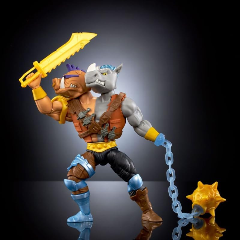 Masters of The Universe Mattel x Turtles of Grayskull 2-Bopsteady Action Figure HVJ66, 2-Bopsteady