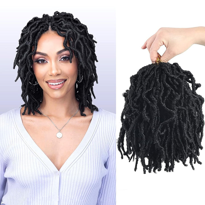 Beyond Beauty 6 Packungen/Lot Nu Faux Locs Häkelhaar, 61 cm, vorgeschlungene Göttin Locs Häkelhaar,