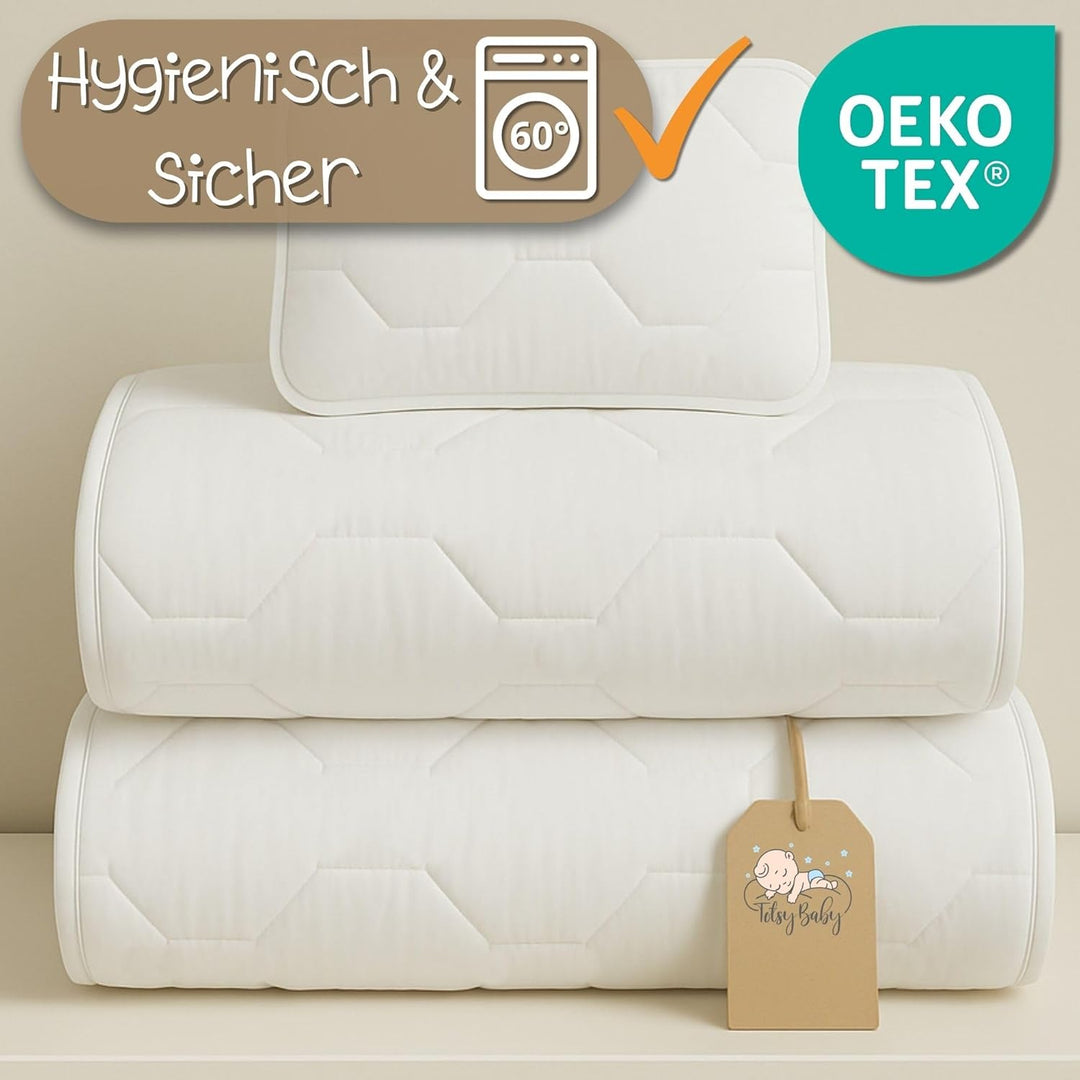 Kinderdecke Baby Bettdecke Kinderbettdecke 80x80 cm - Baby Decke und Kissen 35x40 cm Kinder bettdeck