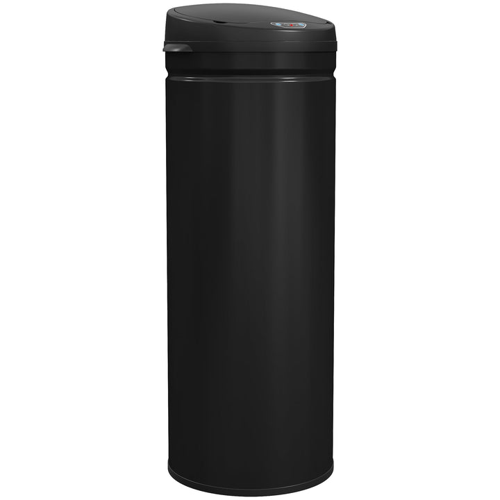 HOMCOM Mülleimer mit Sensor 50L Edelstahl Automatischer Leiser Mülleimer mit Soft-Close-Deckel, Bewe