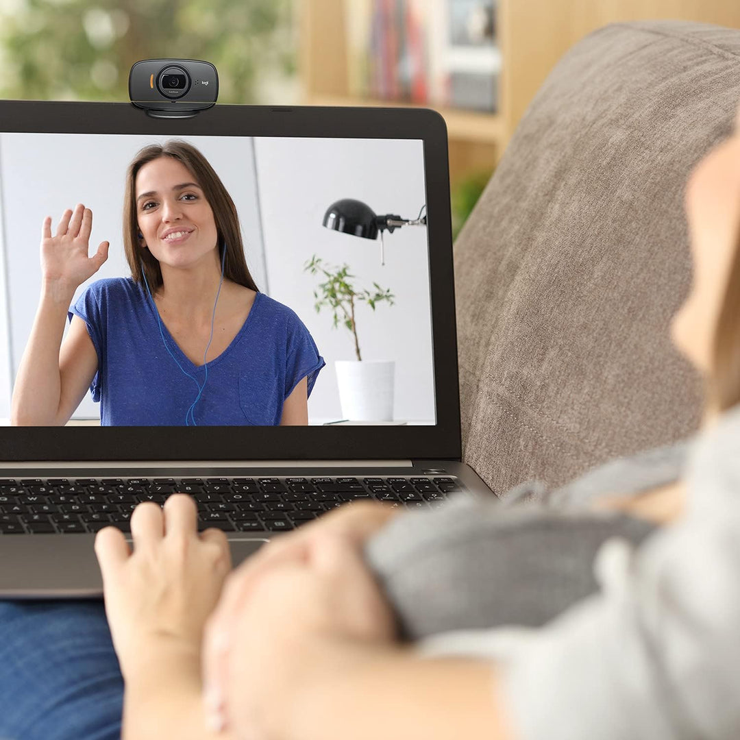 Logitech C525 Webcam, HD 720p, 69° Sichtfeld, Autofokus, 360° Schwenkradius, USB-Anschluss, Zusammen