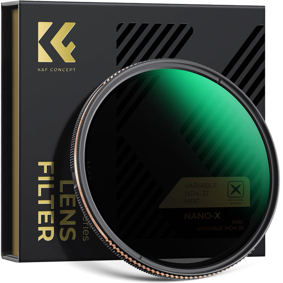 K&F CONCEPT Nano-X Serie ND Filter 67mm Variabler Graufilter ND4-32 (2-5 Blendenstufen), 67mm