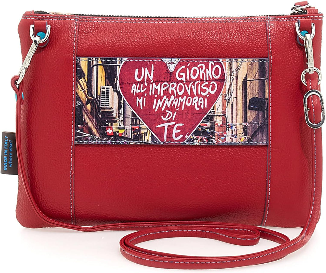 GABS Damen-Tasche BEYONCE HOLIDAY Rot Clutch Logo schwarz Einheitsgrösse, Einheitsgrösse