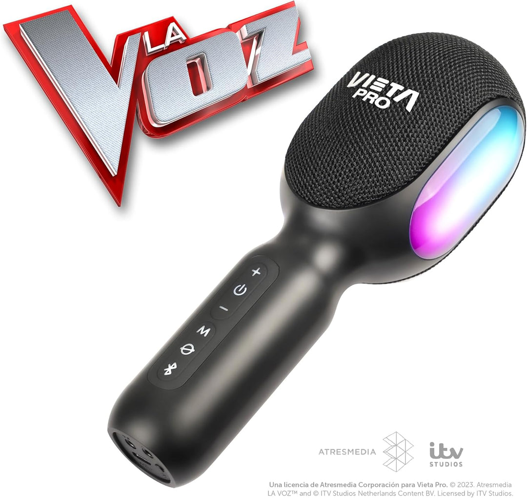 Vieta Pro Karaoke Party, Mikrofon mit Lautsprecher und True Wireless-Option, damit Sie Zwei Mikrofon