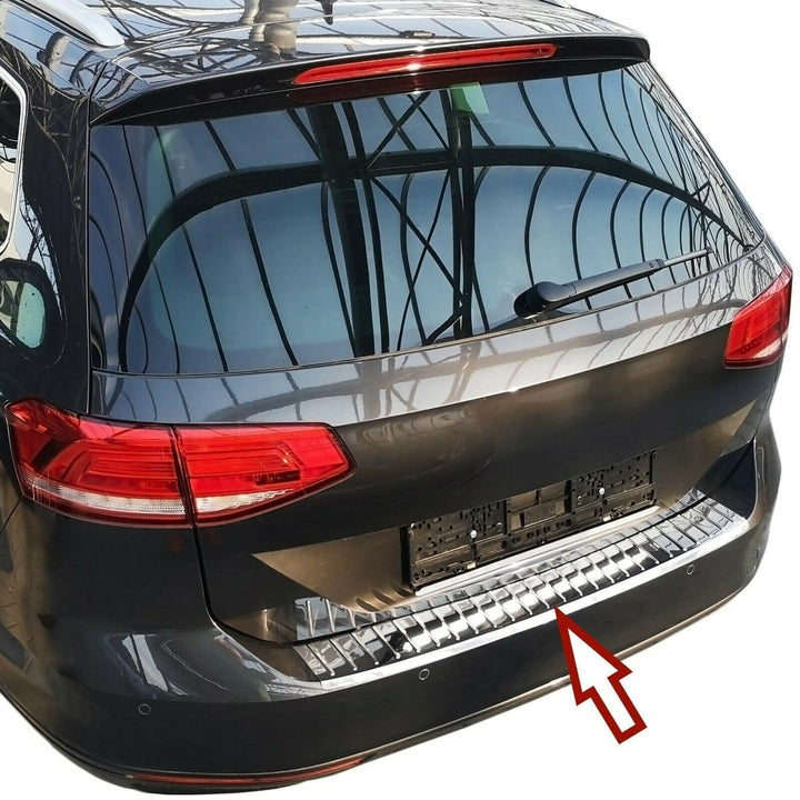 Ladekantenschutz Edelstahl CHROM kompatibel für VW GOLF 7 VARIANT BJ 2013-2017 | mit Abkantung | pre