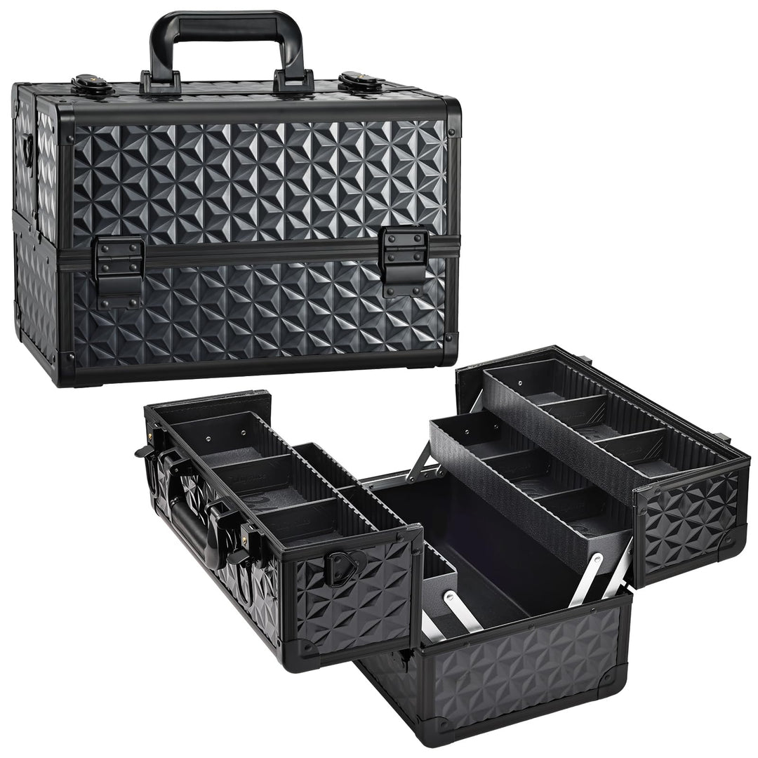 Kosmetikkoffer Schminkkoffer Make up Organizer Friseur Koffer Multikoffer Grosser Friseurkoffer Leer