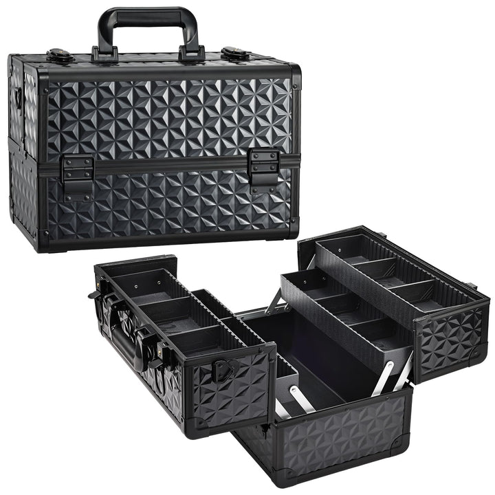 Kosmetikkoffer Schminkkoffer Make up Organizer Friseur Koffer Multikoffer Grosser Friseurkoffer Leer