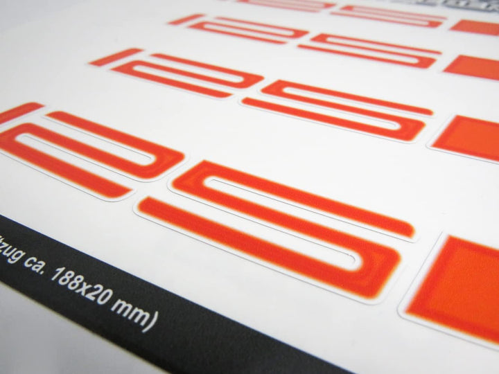 BIKE-label Aufkleber Felgenbett orange kompatibel für KTM 125 Duke X790072VA