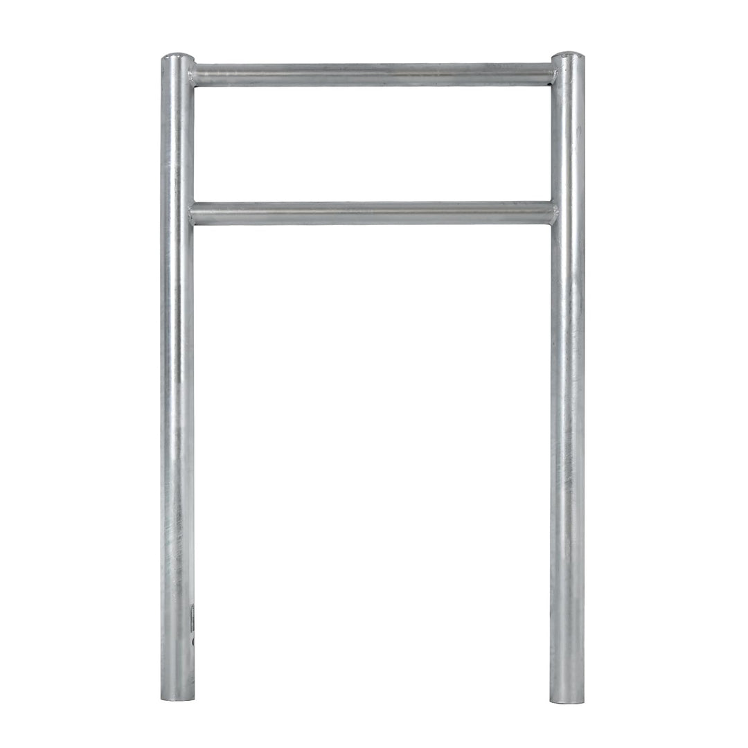 TRUTZHOLM Fahrradanlehnbügel mit Knieholm 115x75 cm Stahl feuerverzinkt Ø 60 mm Anlehnbügel zum Einb