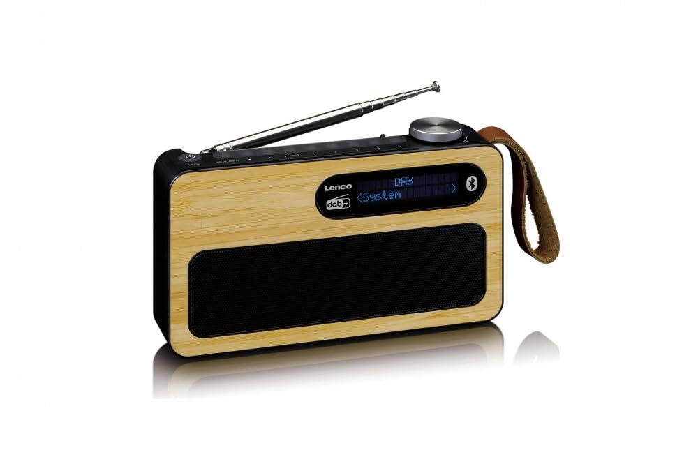 Lenco PDR-040 - Tragbares DAB+ Radio - FM Radio - mit Bluetooth - integrierter Akku mit 2000mAh - 3