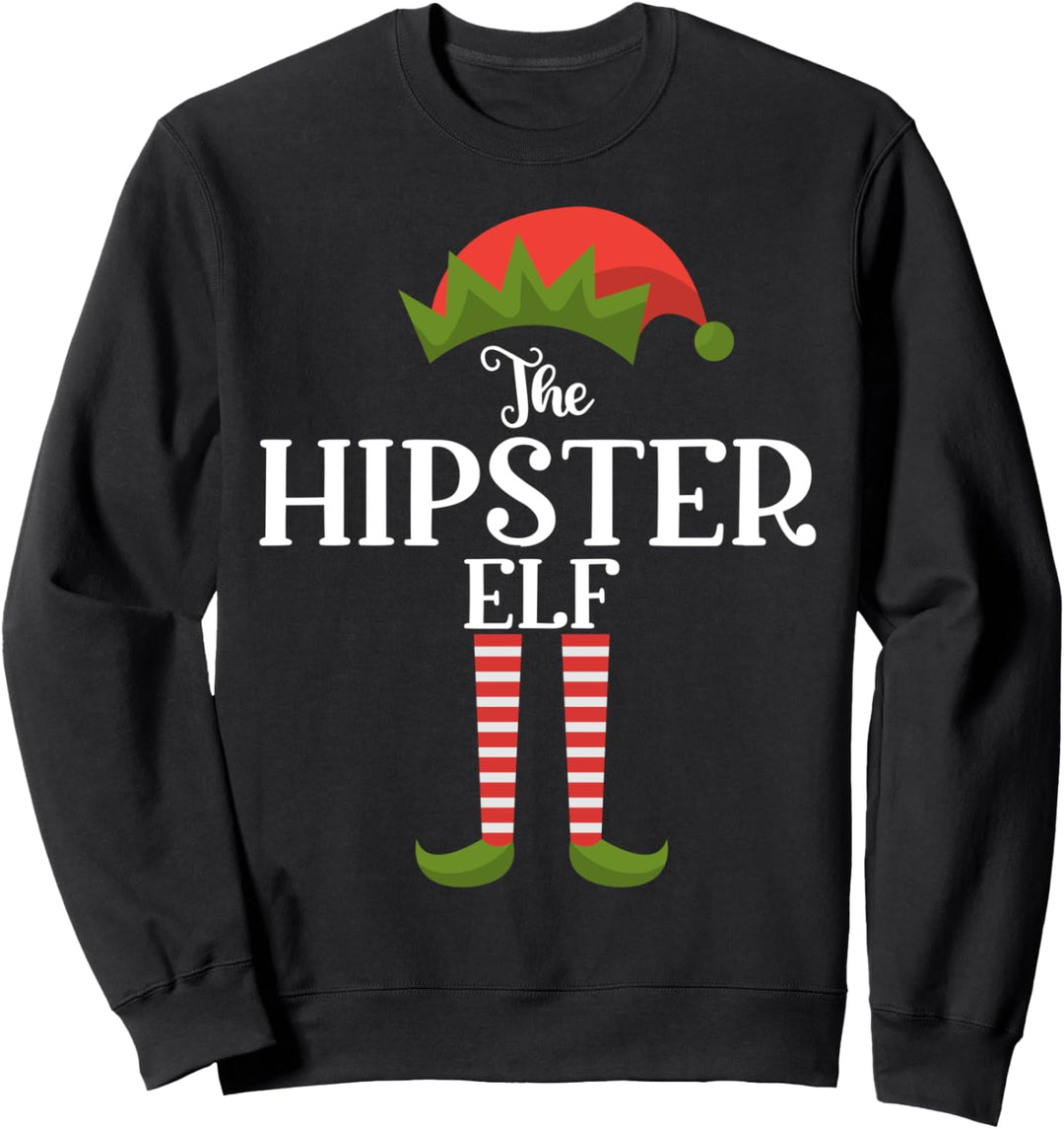Die Hipster Elf Weihnachten Lustige Familienzusammenführung Sweatshirt