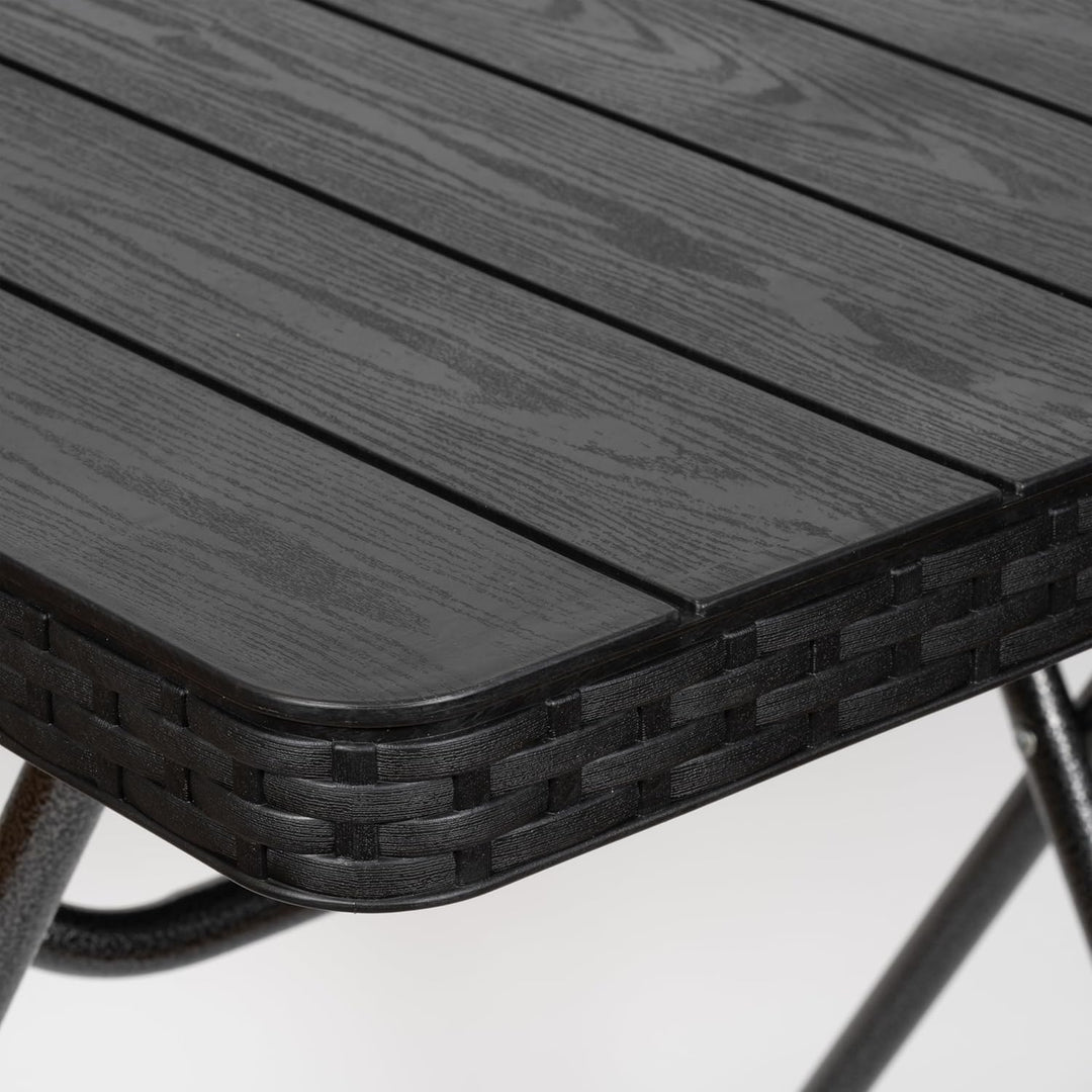 Koll Living Nomad Klapptisch 60x60 cm | Leichter Campingtisch faltbar | Kunststoff Tischplatte in Ho