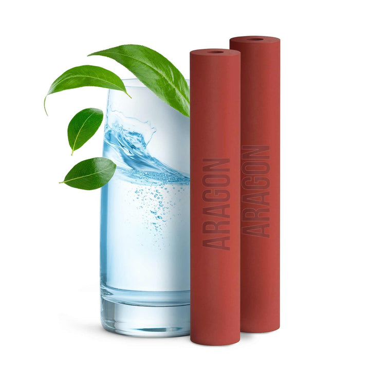 Aragon Filterkartusche für Geyser Euro Wasserhahnfilter, Packung mit 2 (6000L), Packung mit 2 (6000L