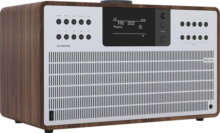 REVO SuperCD Internet-/DAB+ Digitalradio mit CD Player (40 Watt, Stereo Sound / DAB/UKW, Spotify, WL