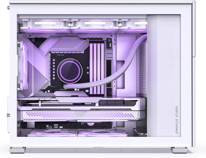 Jonsbo D31 Screen mATX Gehäuse, Tempered Glass - weiss