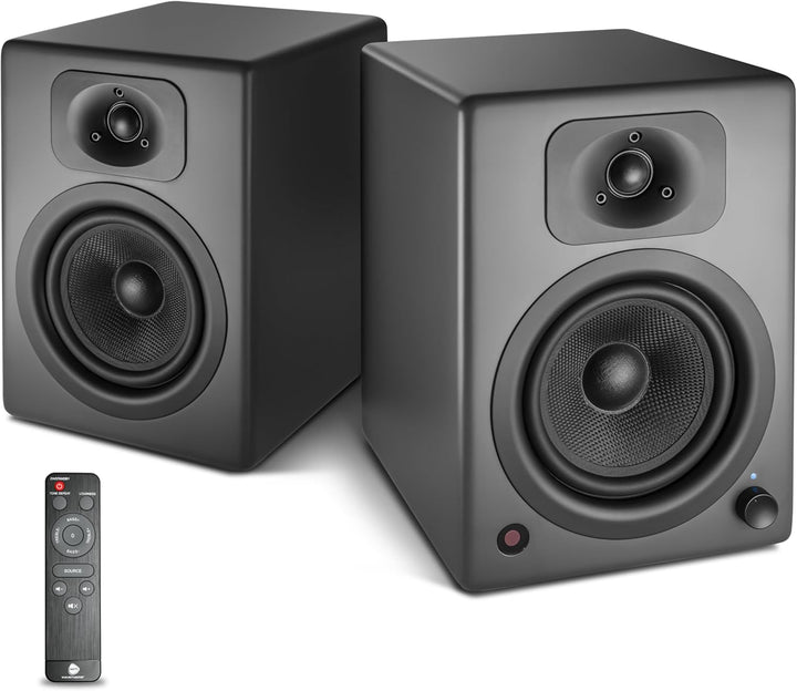 wavemaster TWO NEO stone gray – Regallautsprecher-System (60 Watt) mit Bluetooth-Streaming, digitale