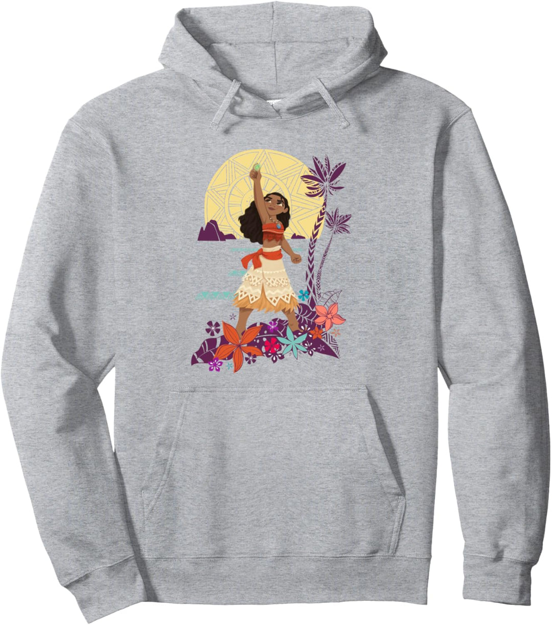 Vaiana Heart Sunset Pullover Hoodie