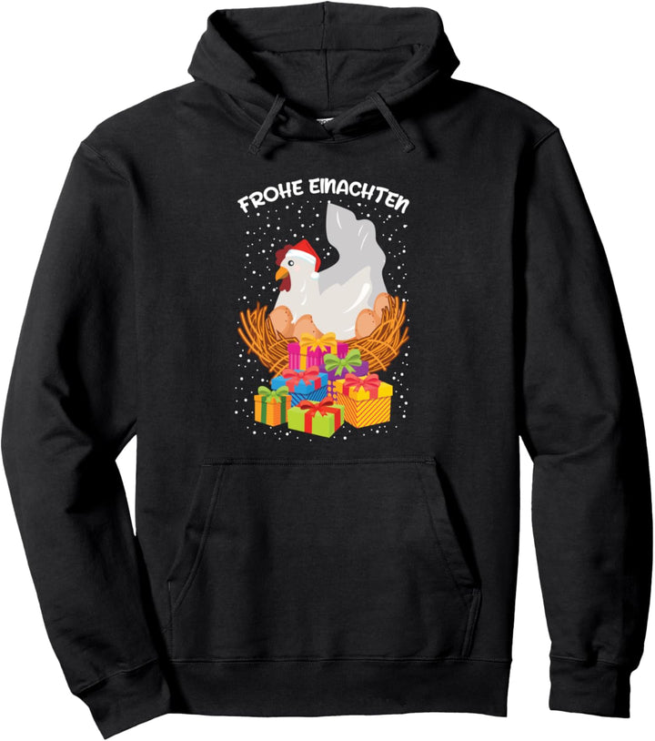 Frohe Einachten Huhn Weihnachten Hühner Landwirt Bauer Pullover Hoodie