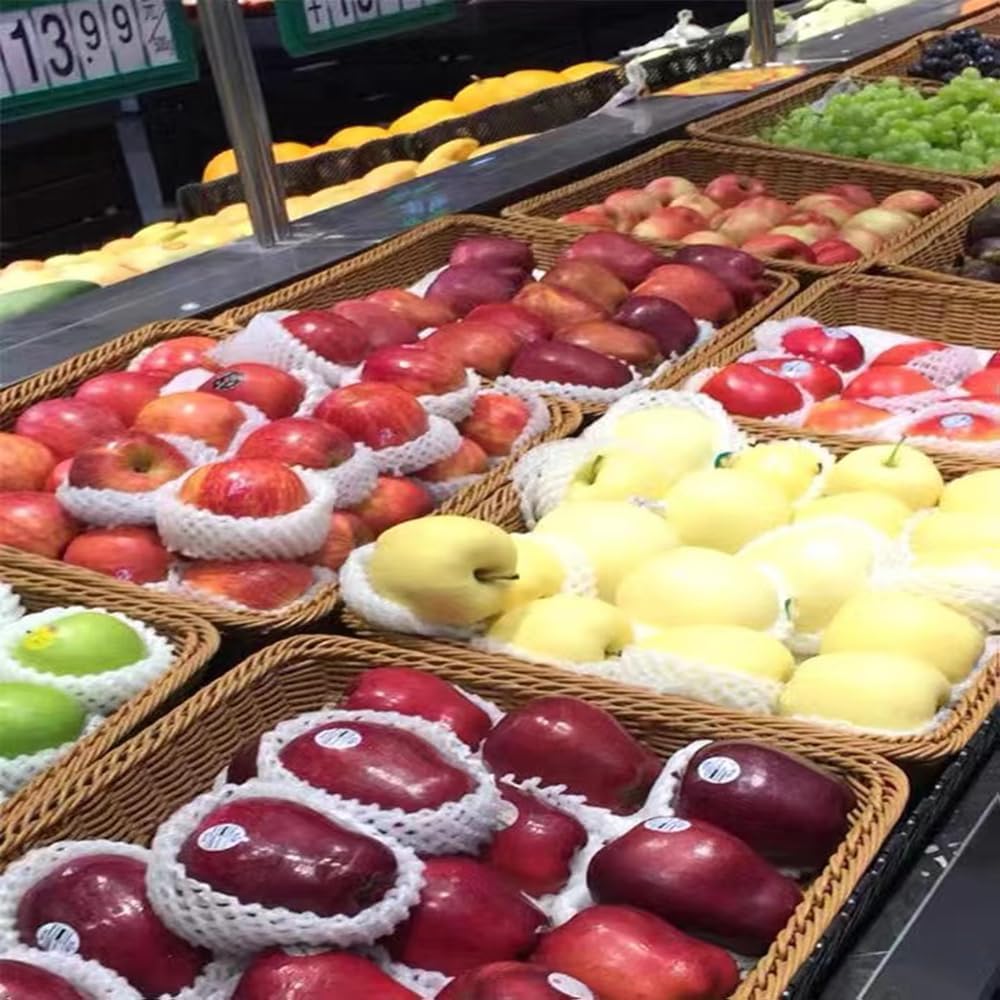 2 Packungen 15,7 Zoll Brotkörbe zum Servieren,Rechteckige Körbe zur Aufbewahrung,Weidenkörbe (Grosse