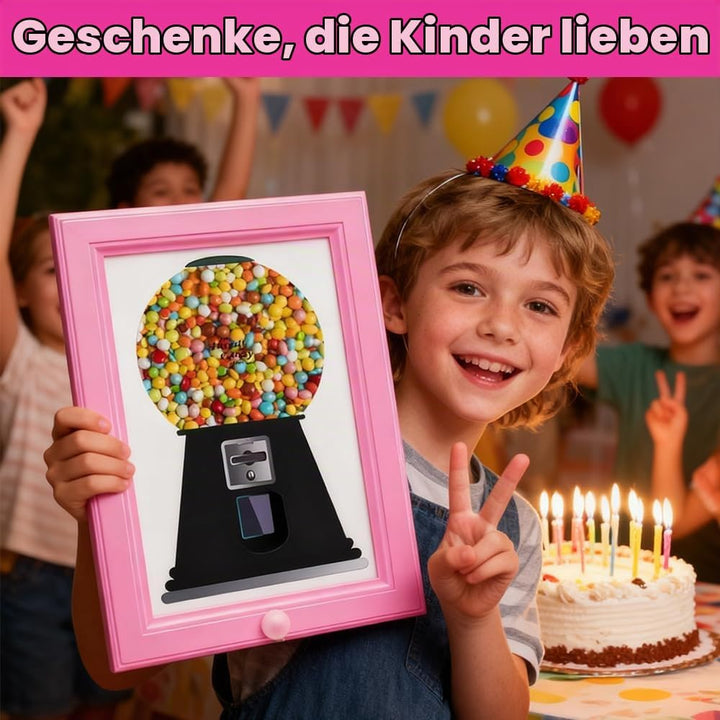 Süssigkeiten Spender Rahmen, Rosa Süssigkeitenspender Bilderrahmen, Kaugummiautomat Zur Wandmontage,